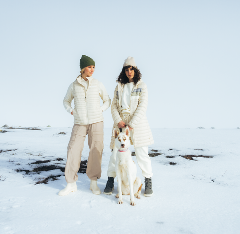 Fuego Down Parka - Women's - Cream Stripes - US 1538