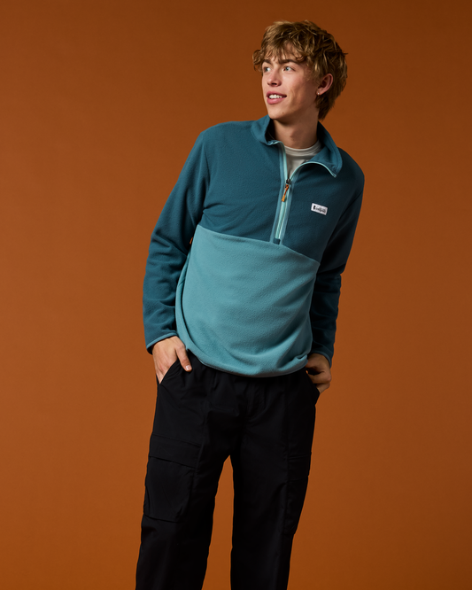 Amado Fleece Pullover - Men's - Ocean/Everglade - US 1449
