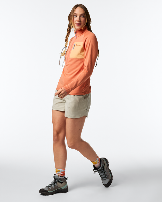 Otero Fleece Half-Zip Pullover - Women's - Grapefruit - US 9034