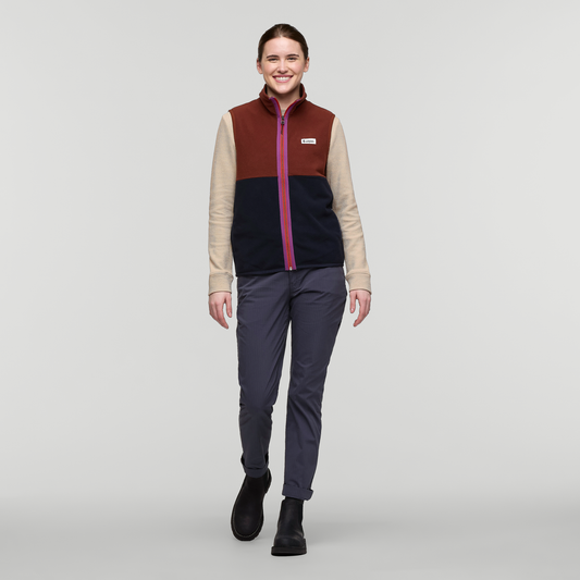 Amado Fleece Vest - Women's - Rusty/Carbon - US 1726