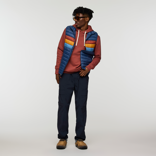 Fuego Down Vest - Men's - Deep Sea Stripes - US 2538