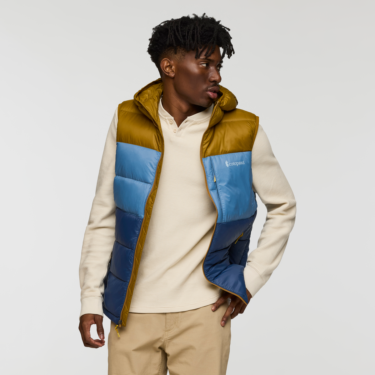Fuego Max Down Vest - Men's - Bronze/Deep Sea - US 6637