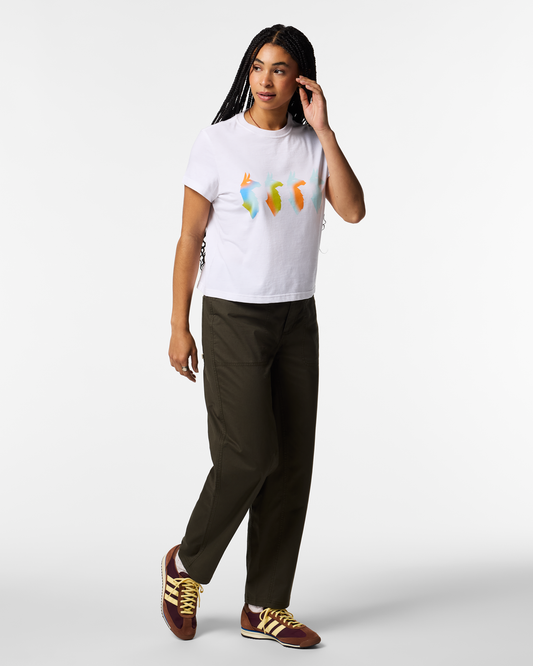 Cuatro Bitmap T-Shirt - Women's - White - US 4972