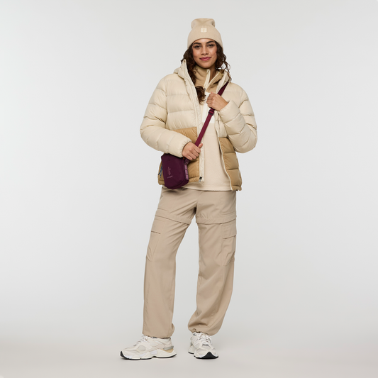 Fuego Max Down Hooded Jacket - Women's - Cream/Khaki - US 6546