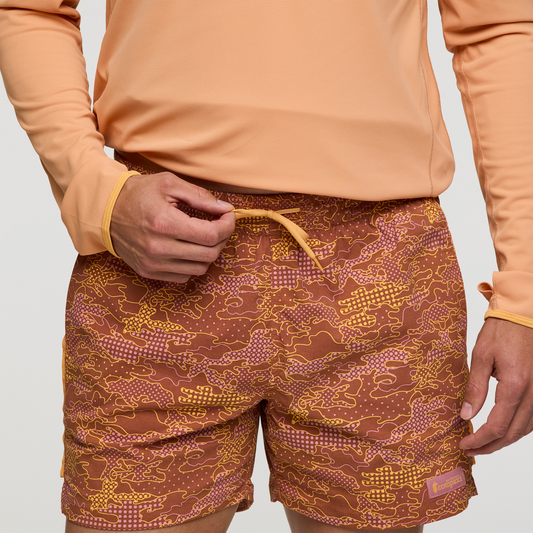 Brinco 5" Short - Print - Men's - Scenic Route Faded Brick - US 5965
