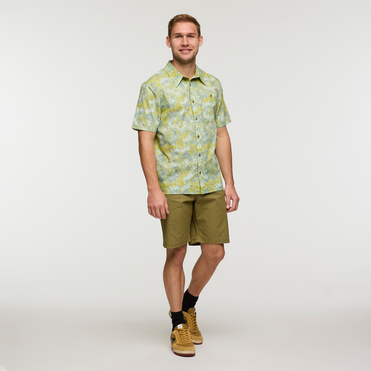 Estival Button Up Shirt - Print - Men's - Galactic Lemongrass - US 7655
