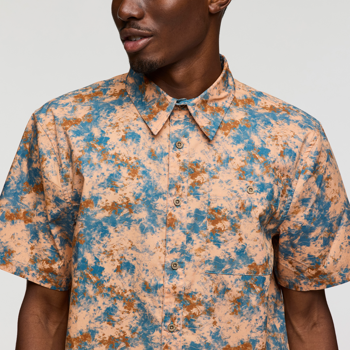 Estival Button Up Shirt - Print - Men's - Galactic Lemongrass - US 5622
