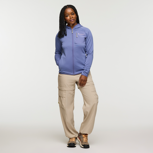 Otero Fleece Full-Zip Hooded Jacket - Women's - Blue Smoke - US 8019