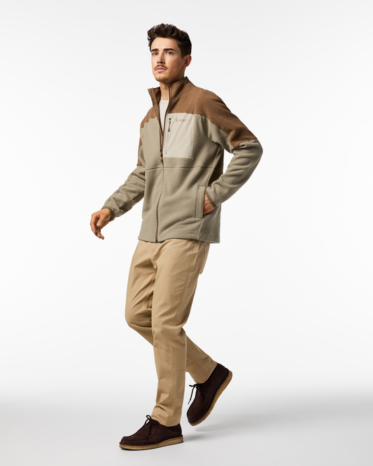 Abrazo Fleece Full-Zip Jacket - Men's - Dune/Stone - US 5213
