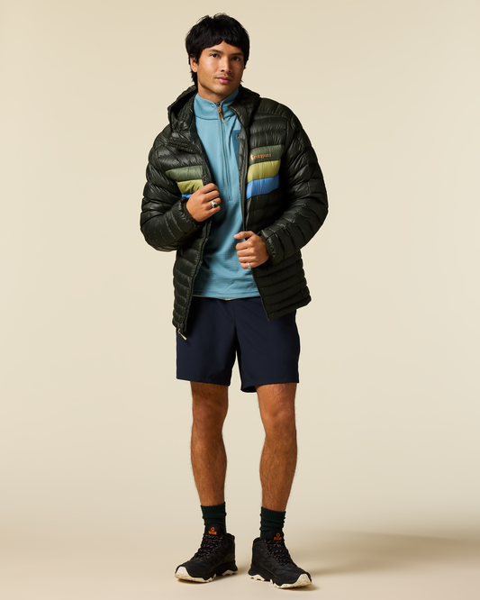 Fuego Down Hooded Jacket - Men's - Woods Stripes - US 2947