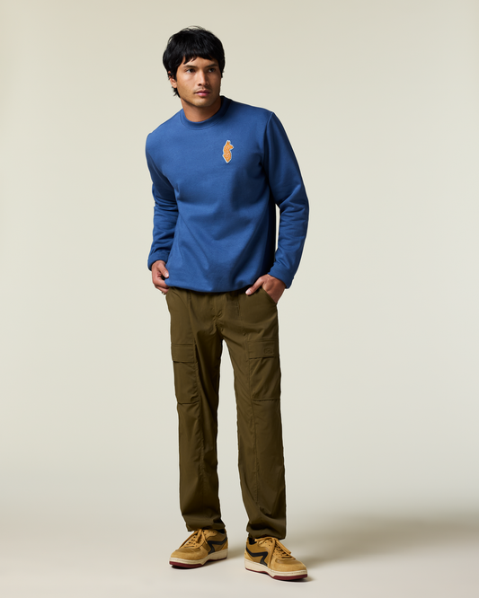 Lava Llama Crew Sweatshirt - Men's - Deep Sea - US 9715