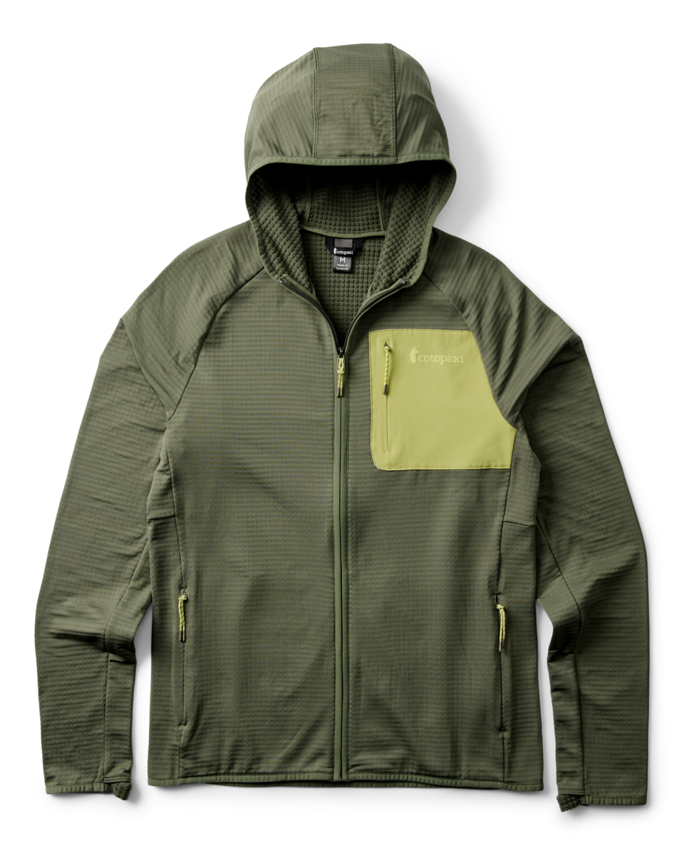 Otero Fleece Full-Zip Hooded Jacket - Men's - Fatigue - US 6333