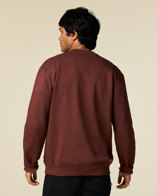Trail To Sea Crew Sweatshirt - Men's - Sepia - US 5069