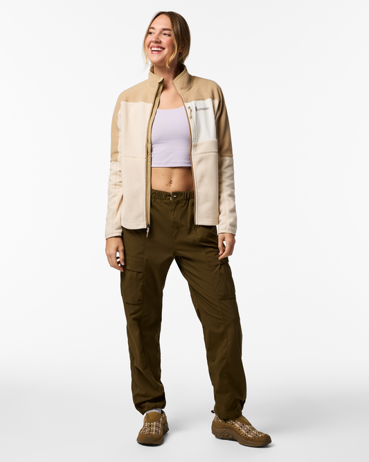 Abrazo Fleece Full-Zip Jacket - Women's - Khaki/Cream - US 9373