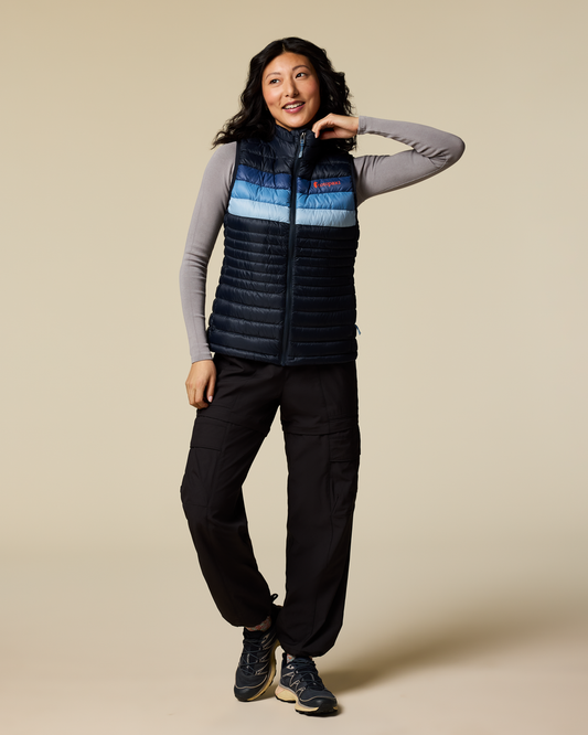 Fuego Down Vest - Women's - Carbon Stripes - US 8787