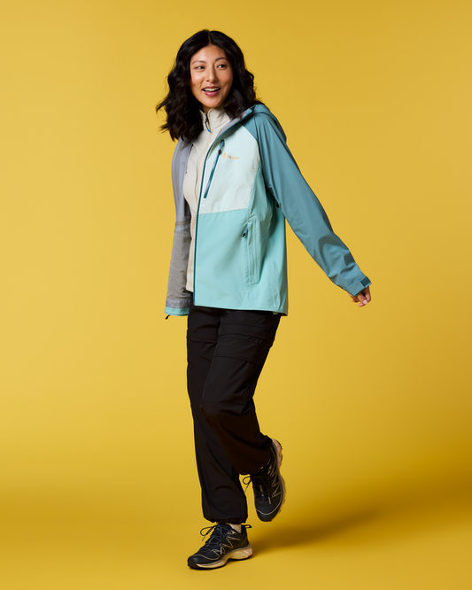 Impermeo 3L Hooded Shell Jacket - Women's - Everglade/Tide Pool - US 3041