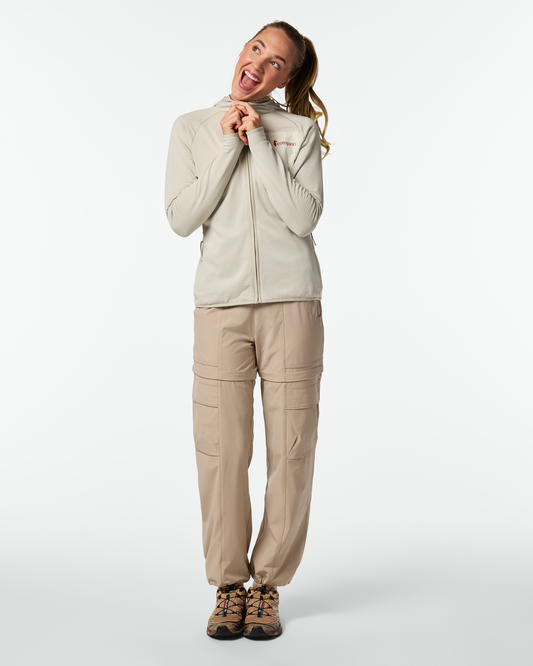 Otero Fleece Full-Zip Hooded Jacket - Women's - Mineral - US 4595