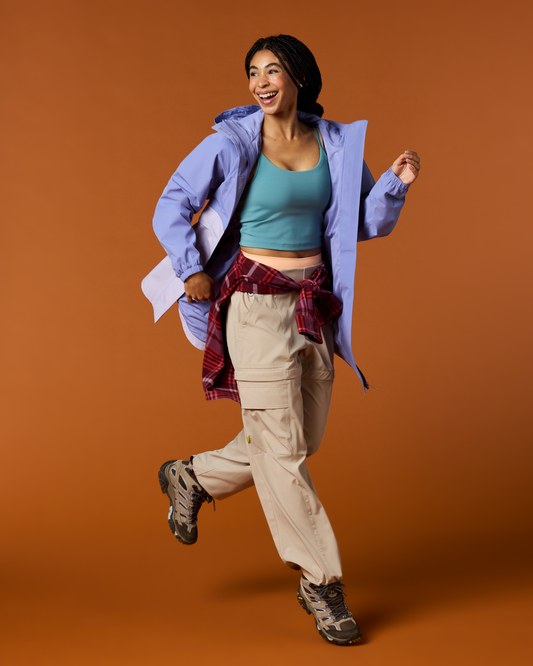 Rayu Rain Parka - Women's - Aster/Moonbeam - US 4934