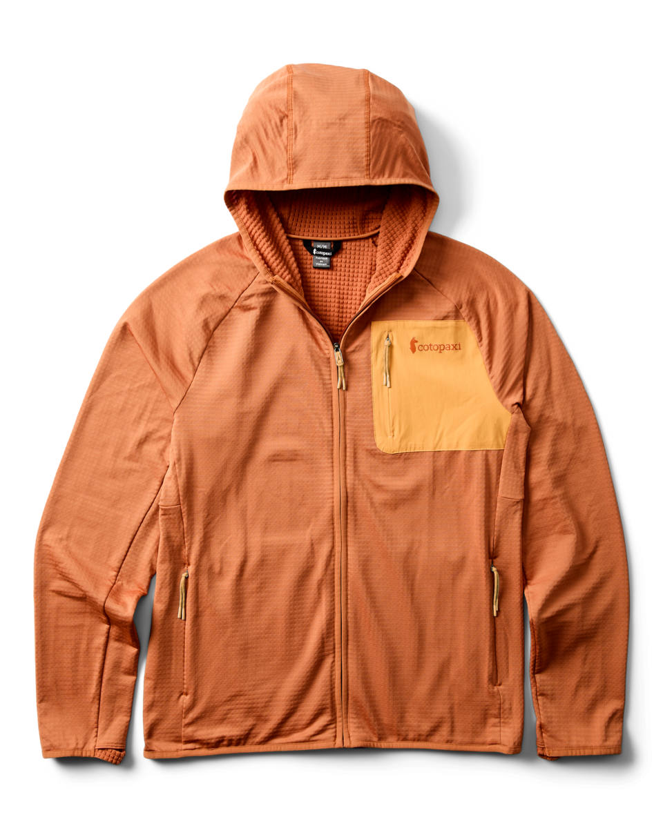 Otero Fleece Full-Zip Hooded Jacket - Men's - Whiskey - US 3539