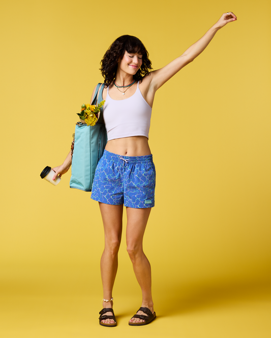 Brinco 3" Short - Print - Women's - Splash Azure - US 9906
