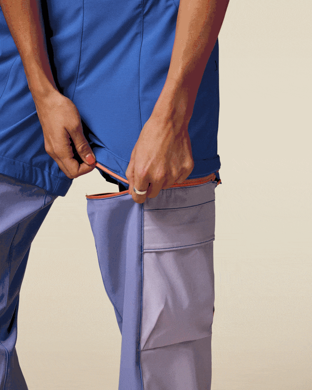 Losdos Zip-Off Pant - Women's - Azure/Aster - US 1379