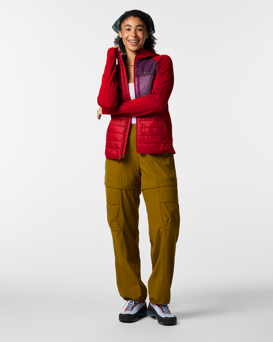 Acodo Hybrid Hooded Jacket - Women's - Spicy - US 5137