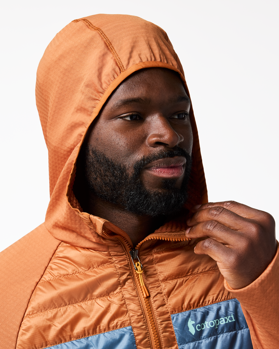 Capa Hybrid Insulated Hooded Jacket - Men's - Whiskey/Everglade - US 7244