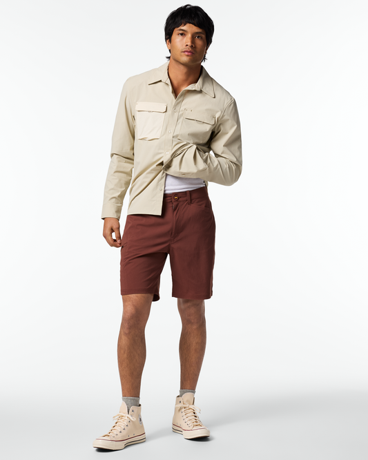 Coraje Tech Short - Men's - Sepia - US 9300