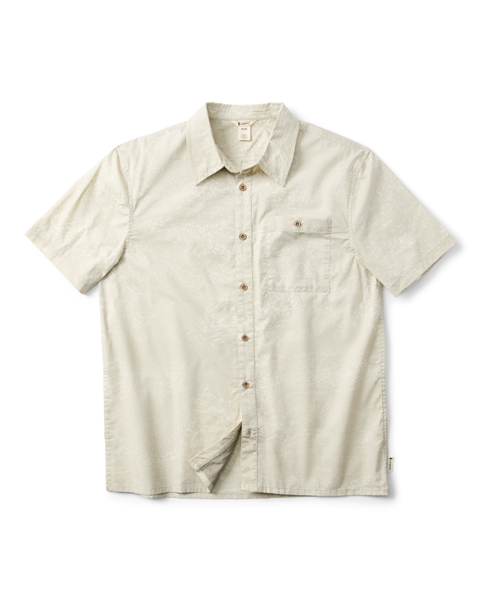 Estival Button Up Shirt - Print - Men's - Waves Mineral - US 7342