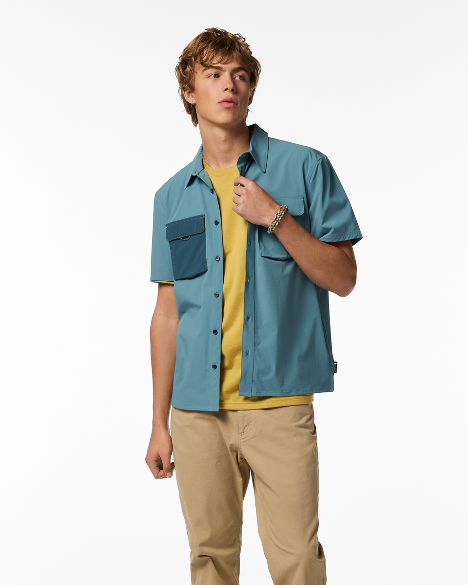 Solta Short-Sleeve Sun Shirt - Men's - Everglade - US 6964