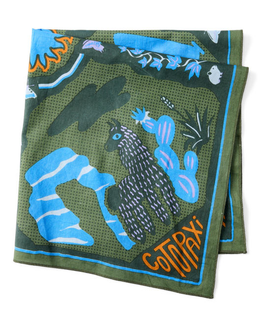 Organic Cotton Bandana - Llama Camp Bandana - US 3697