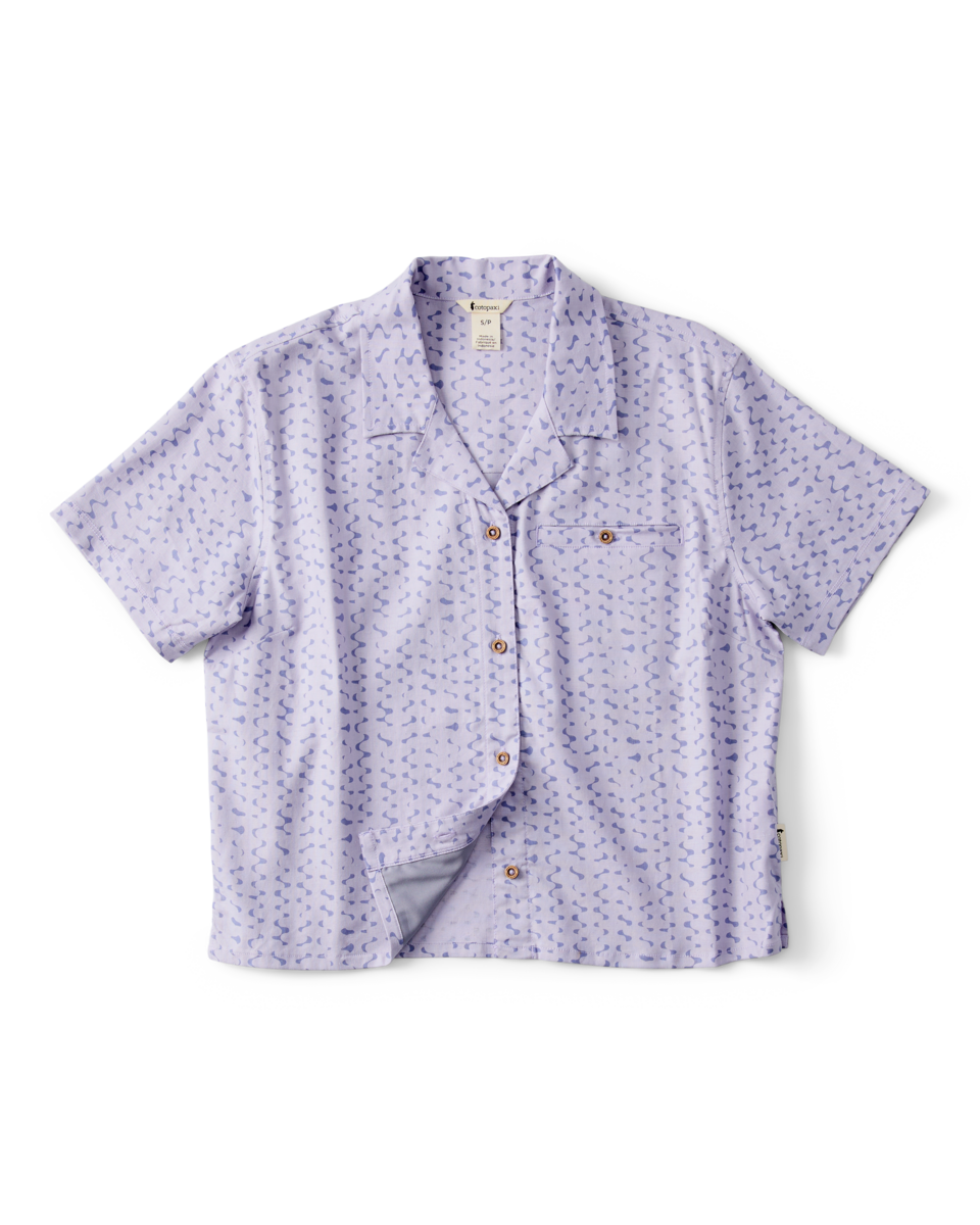 Afuera Button Up Shirt - Print - Women's - Shimmer Aster - US 7610