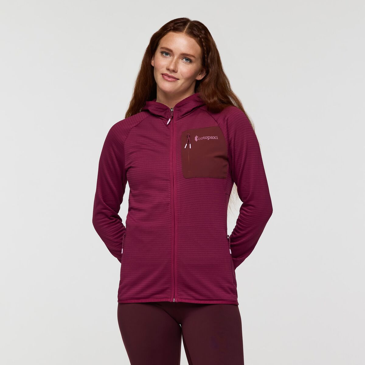 Otero Fleece Full-Zip Hooded Jacket - Women's - Blue Smoke - US 6079