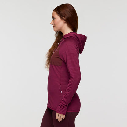 Otero Fleece Full-Zip Hooded Jacket - Women's - Blue Smoke - US 6079