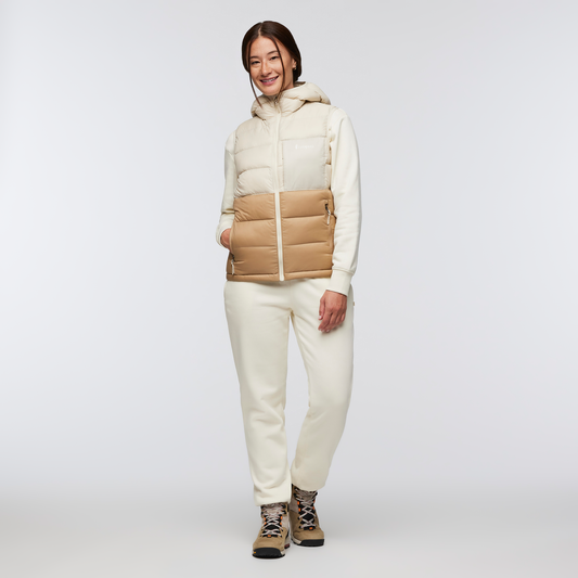 Fuego Max Down Vest - Women's - Cream/Khaki - US 9514