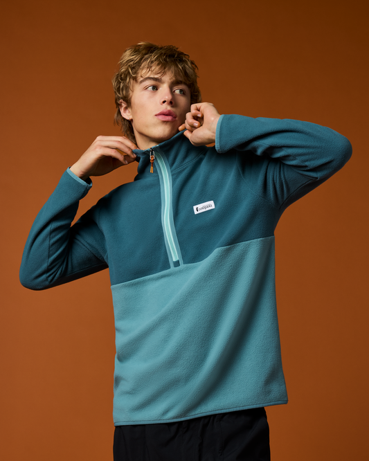 Amado Fleece Pullover - Men's - Ocean/Everglade - US 7072