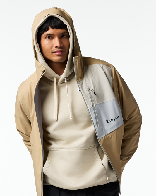 Impermeo 3L Hooded Shell Jacket - Men's - Khaki - US 9140