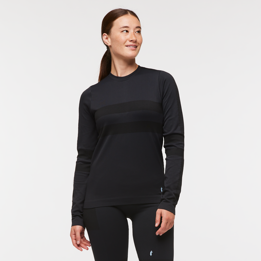 Debajo Seamless Baselayer Crew - Women's - Cotopaxi Black - US 6420