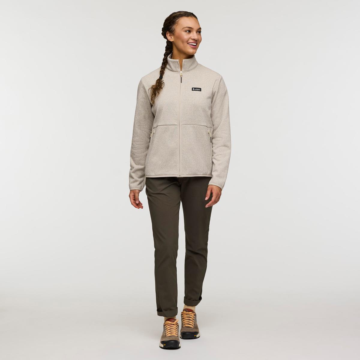 Envo Fleece Full-Zip Jacket - Women's - Heather Cream - US 9101