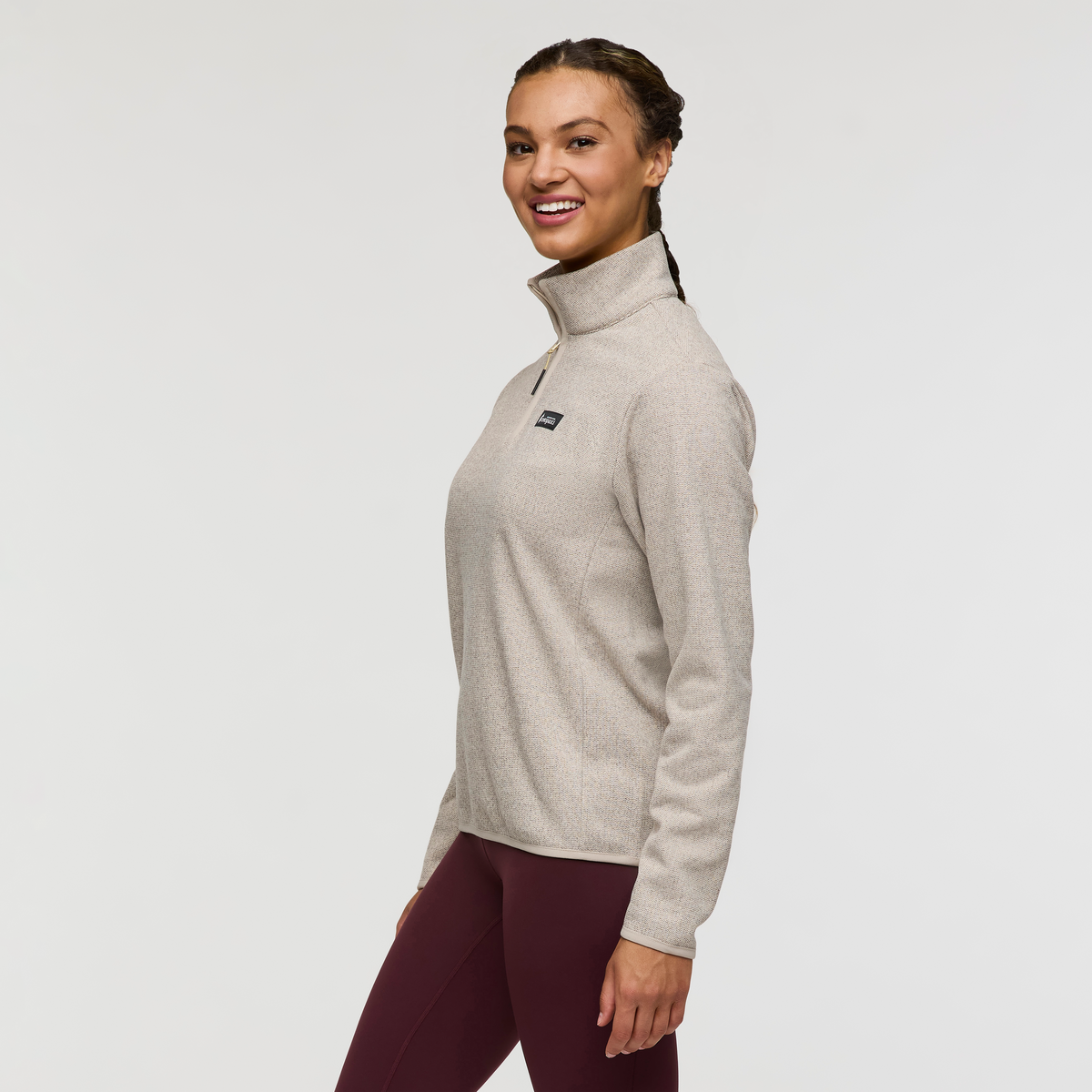 Envo Fleece Quarter-Zip Pullover - Women's - Heather Cream - US 5239