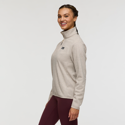 Envo Fleece Quarter-Zip Pullover - Women's - Heather Cream - US 5239