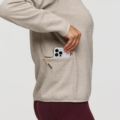 Envo Fleece Quarter-Zip Pullover - Women's - Heather Cream - US 5239
