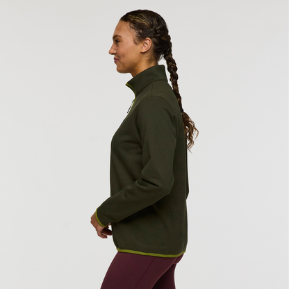 Envo Fleece Quarter-Zip Pullover - Women's - Heather Woods - US 5078