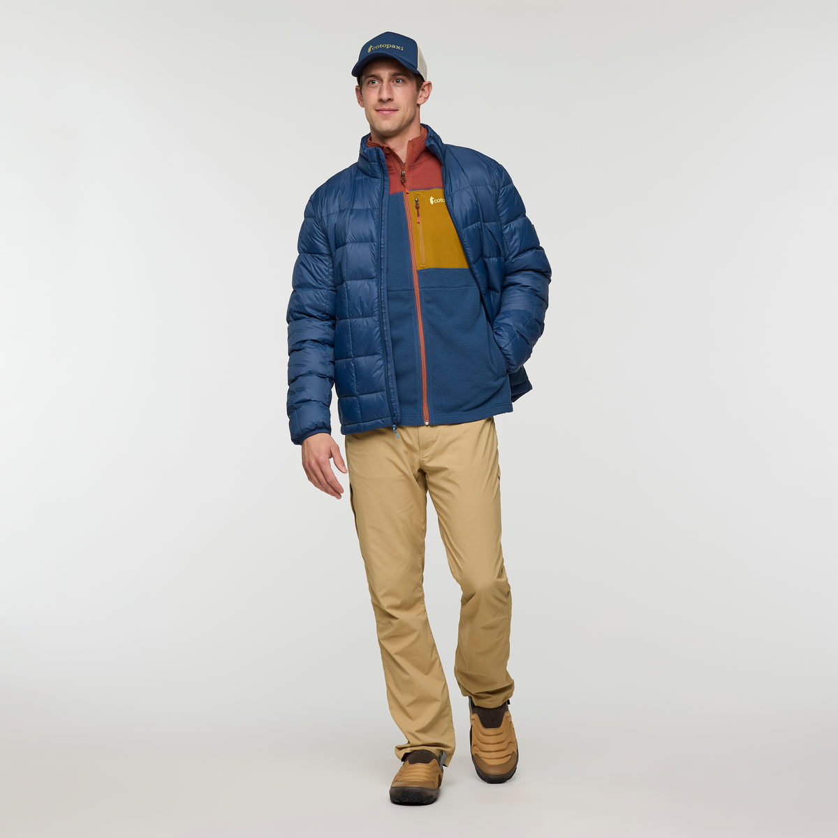 Abrazo Fleece Full-Zip Jacket - Men's - Nutmeg/Deep Sea - US 5360