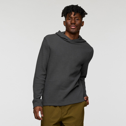Atajo Long-Sleeve Waffle Hoodie - Men's - Charcoal - US 7129