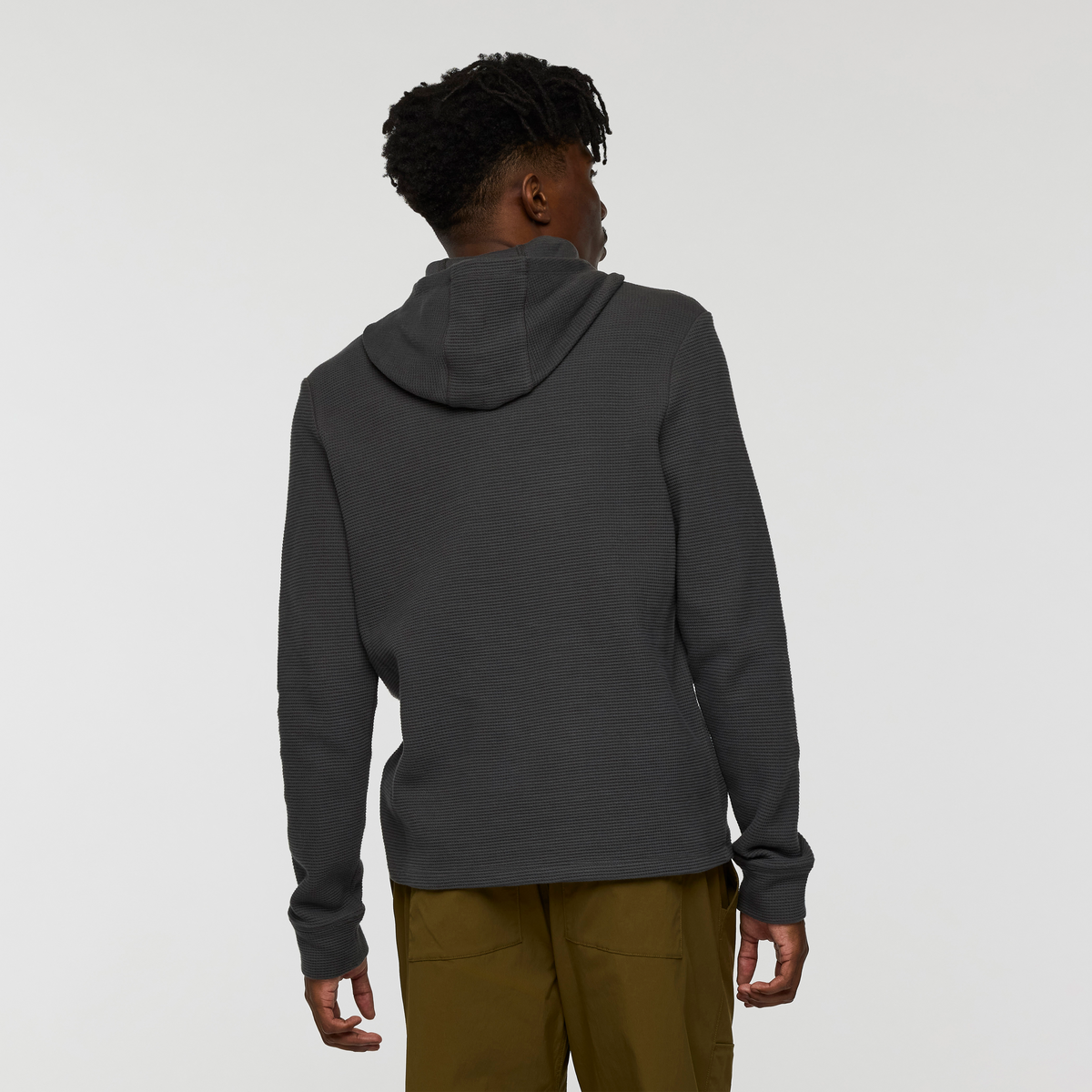 Atajo Long-Sleeve Waffle Hoodie - Men's - Charcoal - US 7129