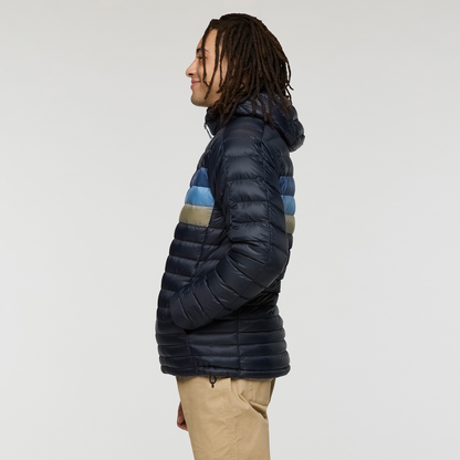 Fuego Down Hooded Jacket - Men's - Carbon Stripes - US 9580