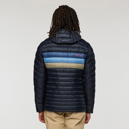 Fuego Down Hooded Jacket - Men's - Carbon Stripes - US 9580