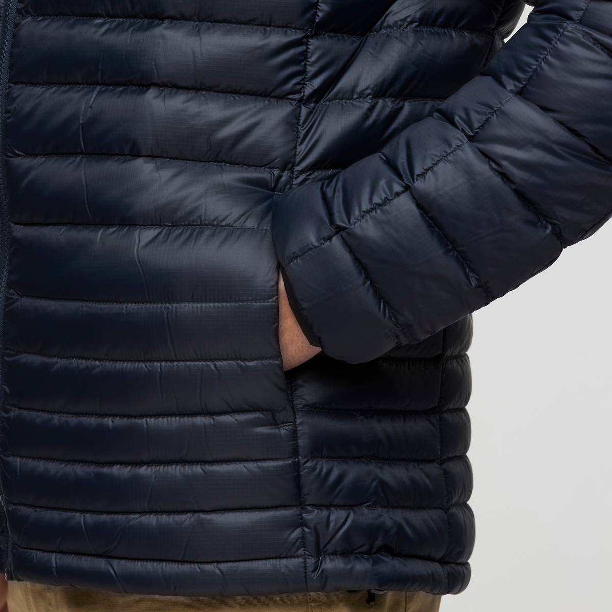 Fuego Down Hooded Jacket - Men's - Carbon Stripes - US 9580