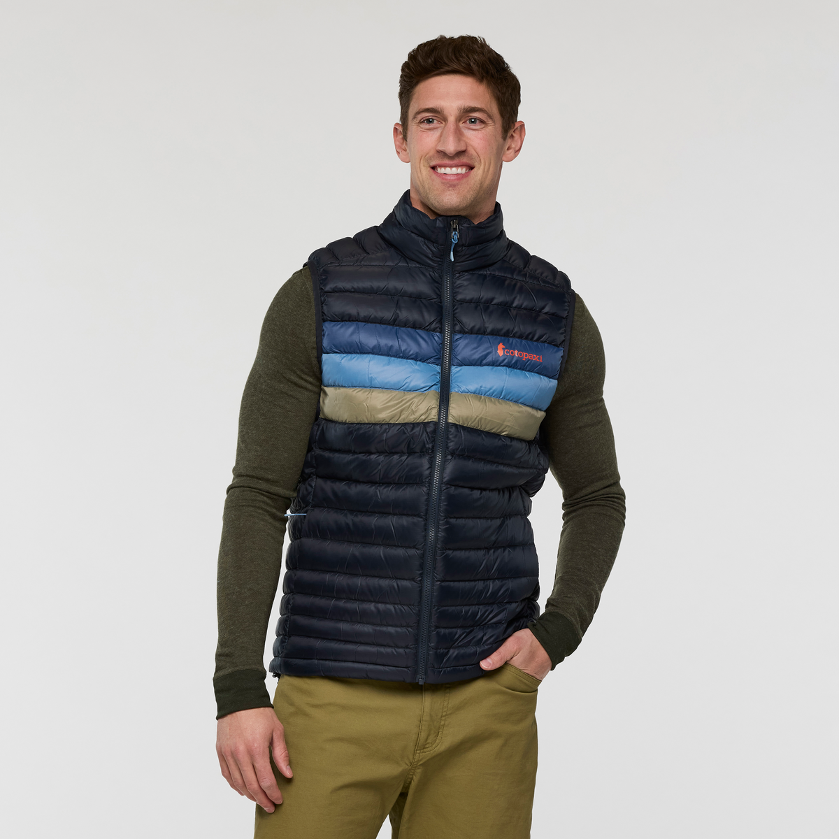Fuego Down Vest - Men's - Carbon Stripes - US 5000